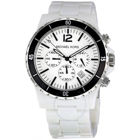 Michael Kors Men's MK8127 White Madison Chronograph Watch